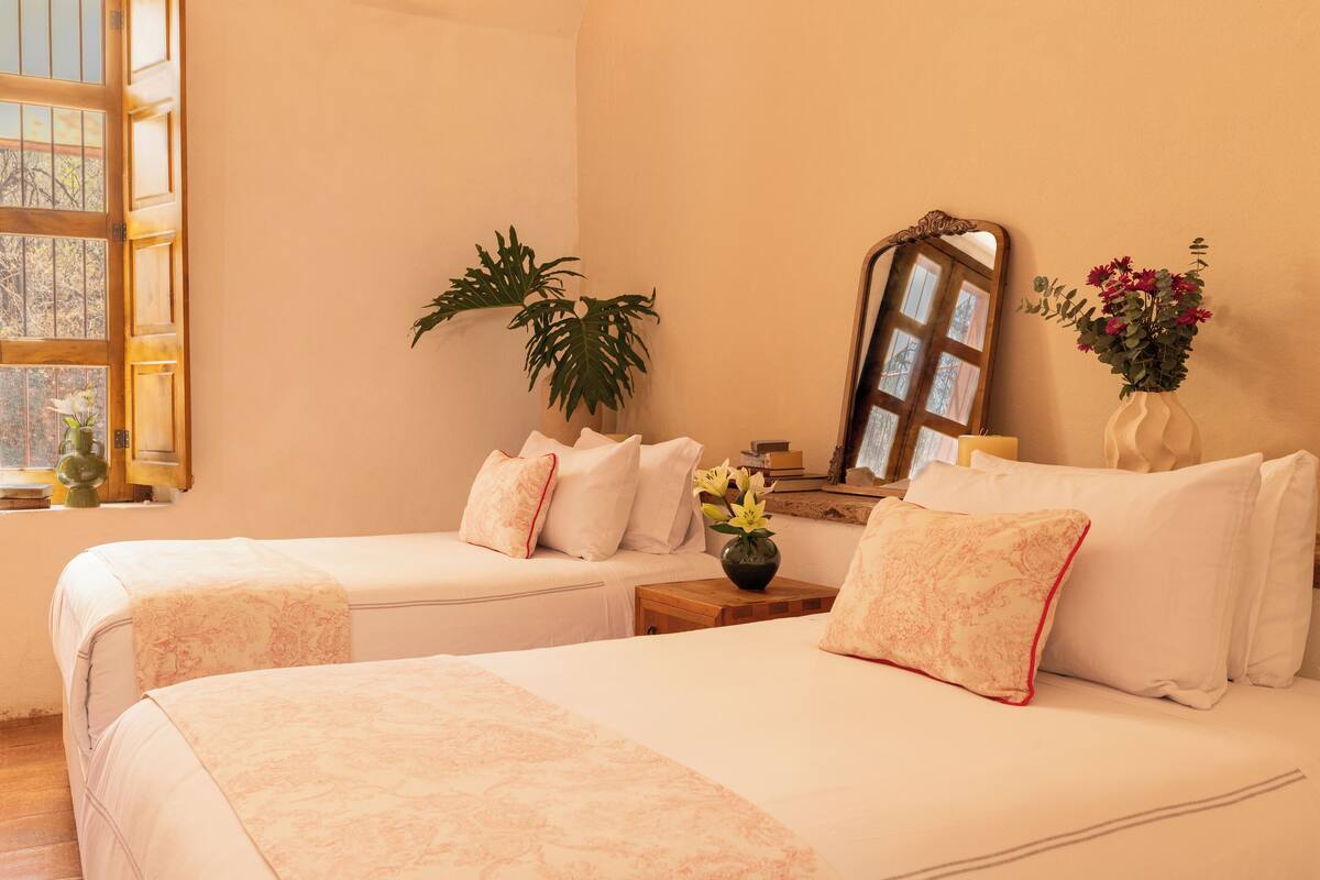 comfort double room, 2 queen beds | 2 bedrooms, premium bedding, down duvets, individually decorated