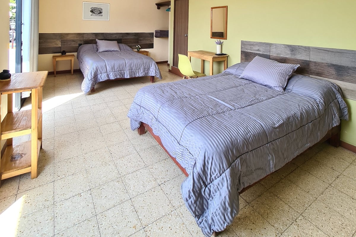 Habitación doble estándar | Ropa de cama hipoalergénica, edredón y camas con pillow-top