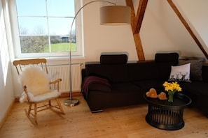 Tv, dvd-afspiller, bordtennisbord, stereoanlæg