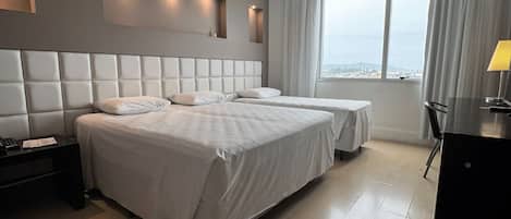 In-room safe, desk, laptop workspace, blackout curtains