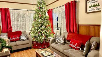 Smart-TV, Kamin, Bücher