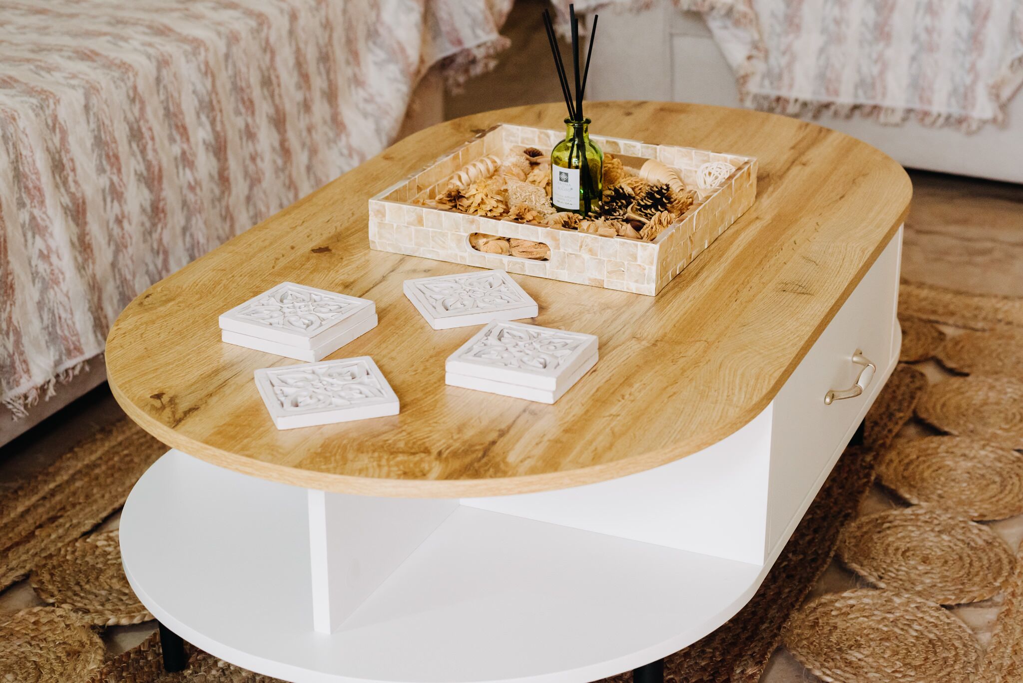 都會公寓, 1 張加大雙人床和 1 張沙發床, 陽台, 城市景觀 | 起居區 | 55-吋LED 液晶電視、付費頻道、電視