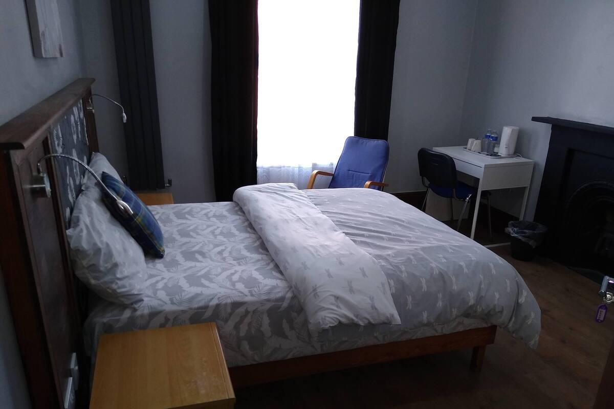 Blackout curtains, iron/ironing board, free WiFi, bed sheets