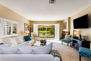 Smart TV, DVD player, books