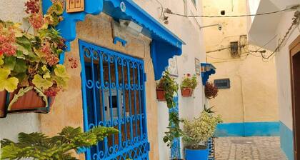 Très jolie Riad, style Andalous au centre ville de Bizerte à 10 min de la plage!