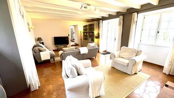 TV connectée, cheminée, baby-foot, table de tennis de table