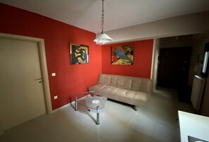 TV, DVD player, stereo