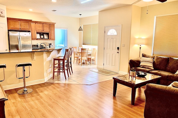 Kitchen and living area
