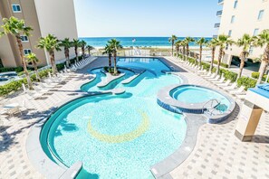 Indoor pool, outdoor pool - High Rise Corner Unit Condo- Book Now! (Gulf Shores)