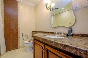 Room | Bathroom | Shower, free toiletries, towels - Luxurious and Strategic 2BR at Kusuma Chandra Apartment (Jakarta)