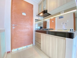 客房 | 私人厨房 | 冰箱、炉灶、厨具/餐具