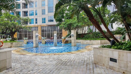 อพาร์ทเมนท์ 2BR ที่อบอุ่นและสบายที่ Casa Grande Residence
