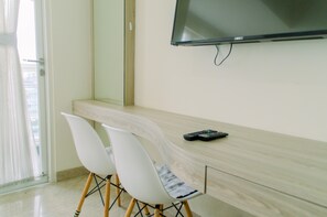 TV - Elegant and Comfy Studio at Menteng Park Apartment (Jakarta)