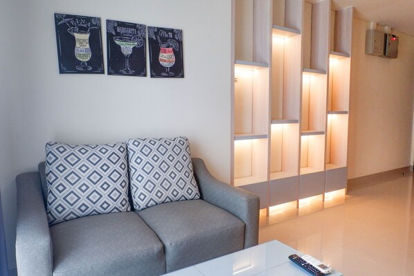 TV - Exclusive and Vibrant 1BR Apartment at Praxis (Surabaya)