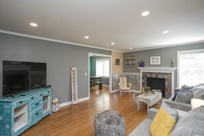 Smart TV, video games, foosball, table tennis