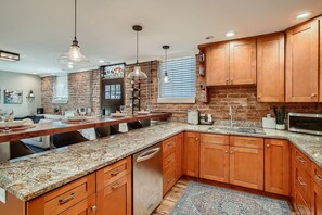 Fridge, microwave, stovetop, dishwasher - High End & Walkable Congress Park Guest Suite, Steps from Stores & Restaurants! (Denver)