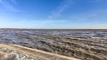 Vlak bij het strand