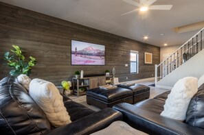 Smart TV, video games, foosball, table tennis