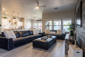 Smart TV, video games, foosball, table tennis