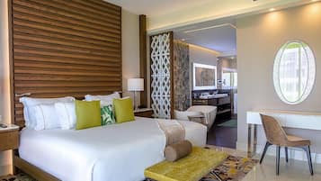 2 bedrooms, in-room safe, blackout drapes, iron/ironing board