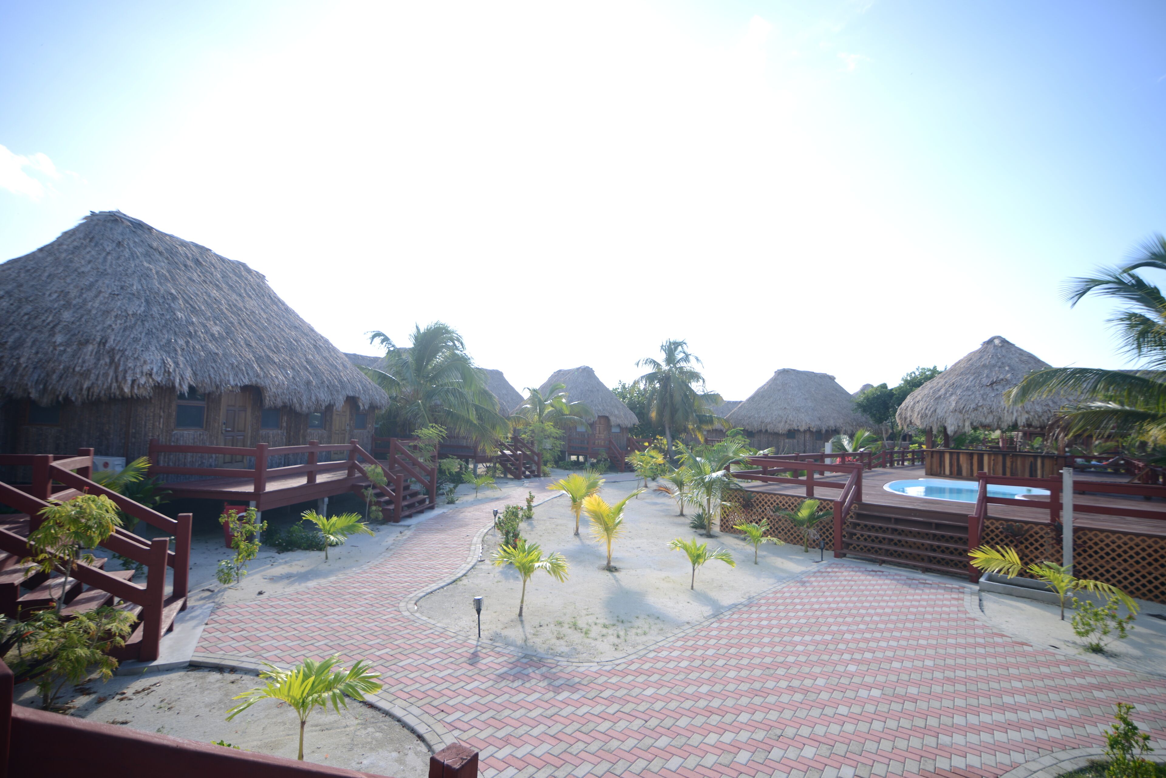 standard double room, 2 double beds, pool view | view from room