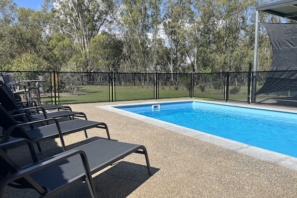 Outdoor heated pool