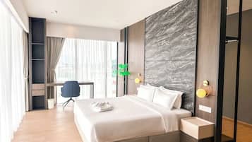 Dúplex | 2 habitaciones, minibar, escritorio y espacio para trabajar con laptop