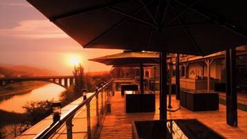 Uitzicht vanuit accommodatie