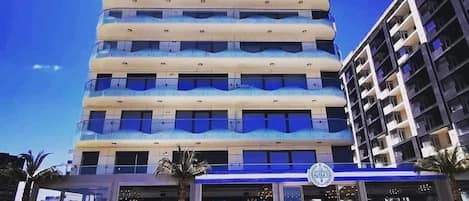 Overnatningsstedets facade