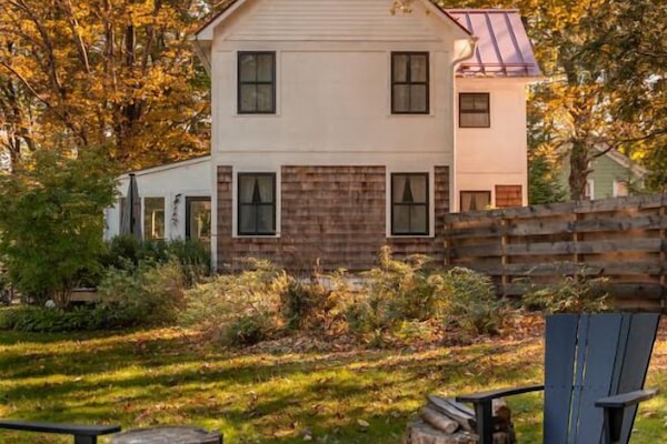 Enjoy a roaring fire in this private, outdoor oasis.