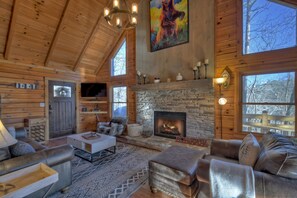 Téléviseur à écran plat, foyer