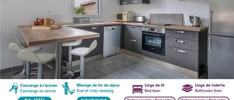 Refrigerador, microondas, horno y lavavajillas