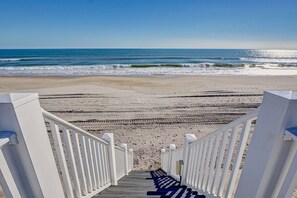 On the beach - Renew! Oceanfront Home | Pool | Hot Tub | Elevator (North Topsail Beach)