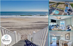 On the beach - Revive! Oceanfront Home | Pool | Hot Tub | Elevator (North Topsail Beach)