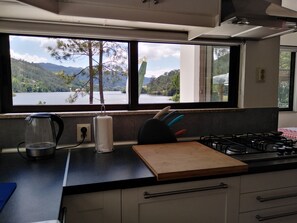 Fridge, microwave, oven, stovetop - Casa do Avô Xico - Gerês Lake House (Gerês)
