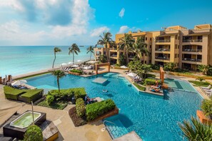 Pool - El Faro Oceanfront!  2 Bdrm Ground Floor C101 (Playa del Carmen)