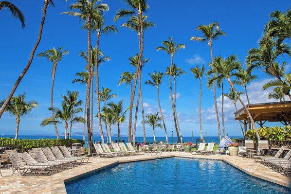 Pool - Oceanfront 2BR/2BA Unit: Stunning Views, Modern Upgrades, Prime Location MKAI307 (Kihei)