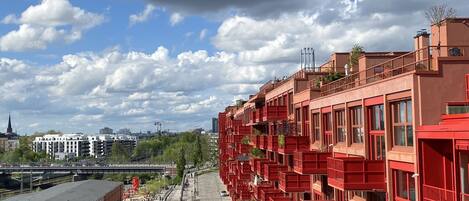 Blick von der Unterkunft