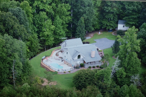 Aerial view of property