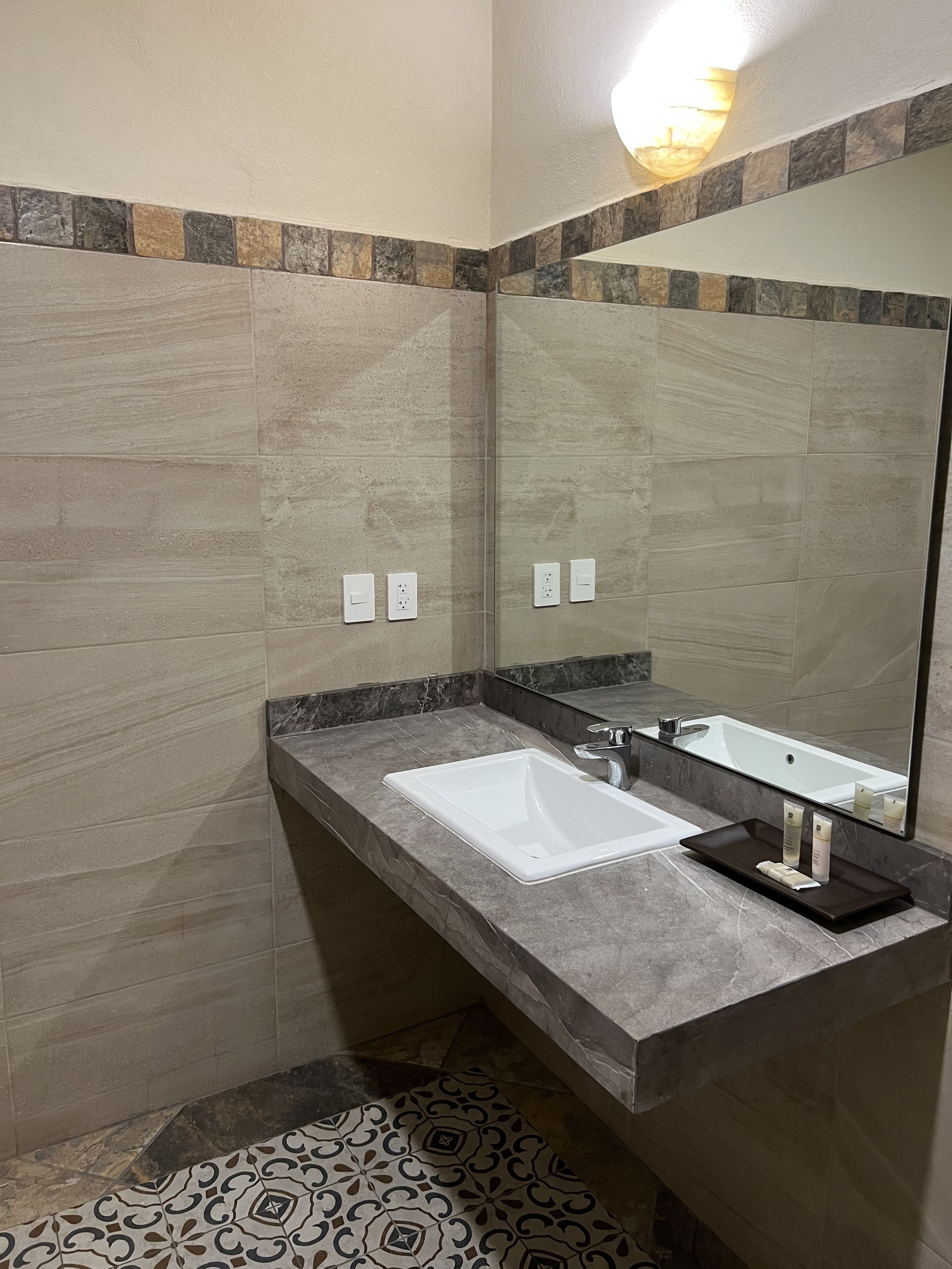 shower, rainfall showerhead, towels, soap