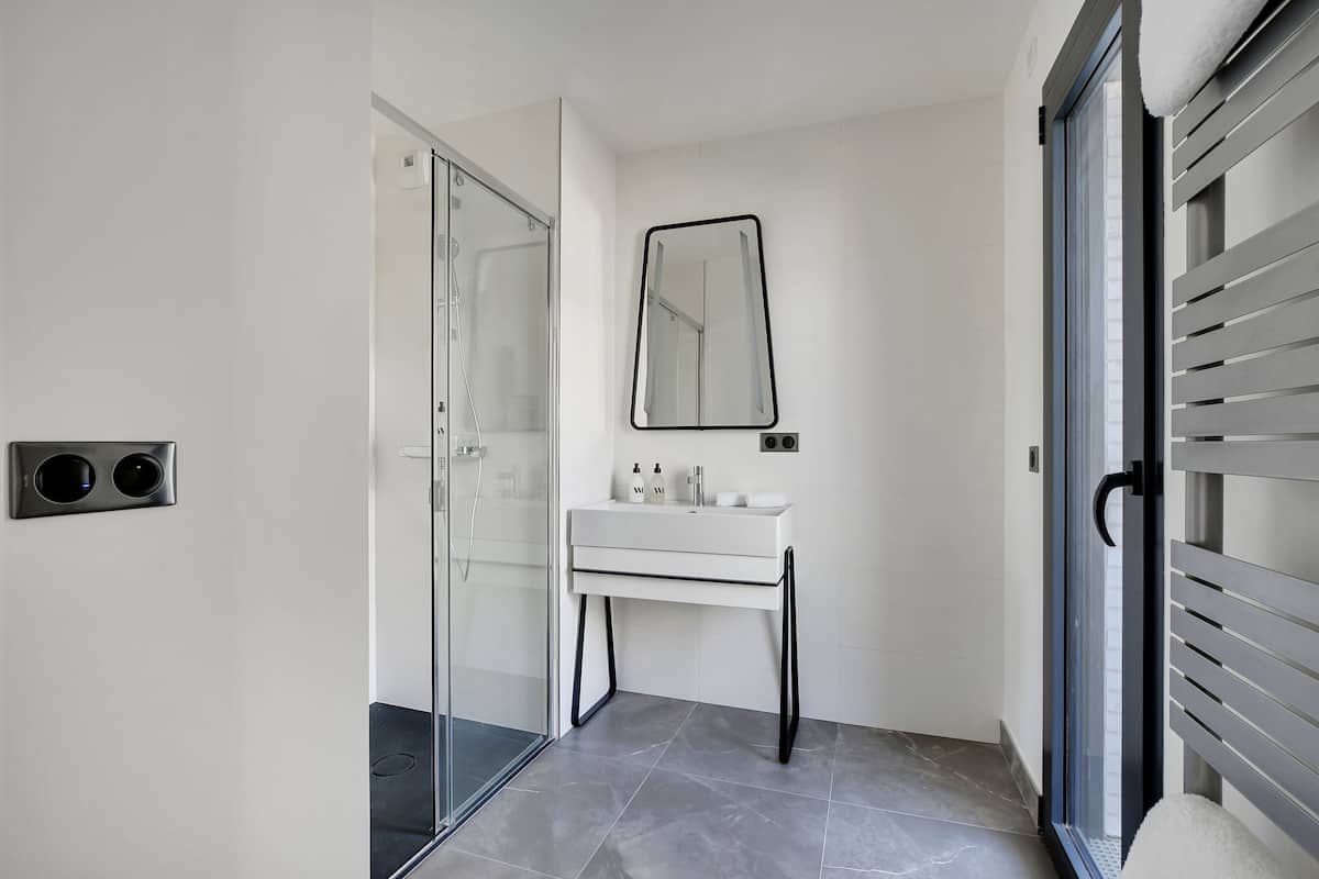 apartment (apartment with shower) | bathroom | designer toiletries, hair dryer, bathrobes, slippers