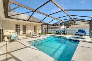 A heated pool