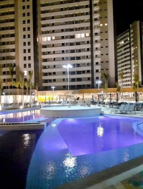 Indoor pool, outdoor pool