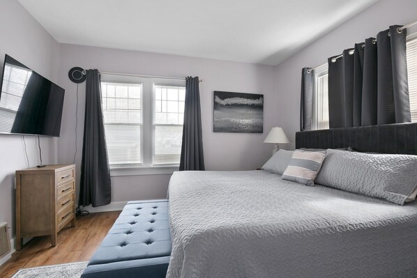 4 habitaciones, escritorio, tabla de planchar con plancha y wifi gratis 