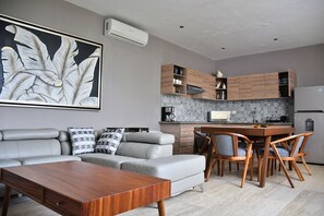 Living room -  Luxury Penthouse by Mareas in Aldea Zama (Tulum)