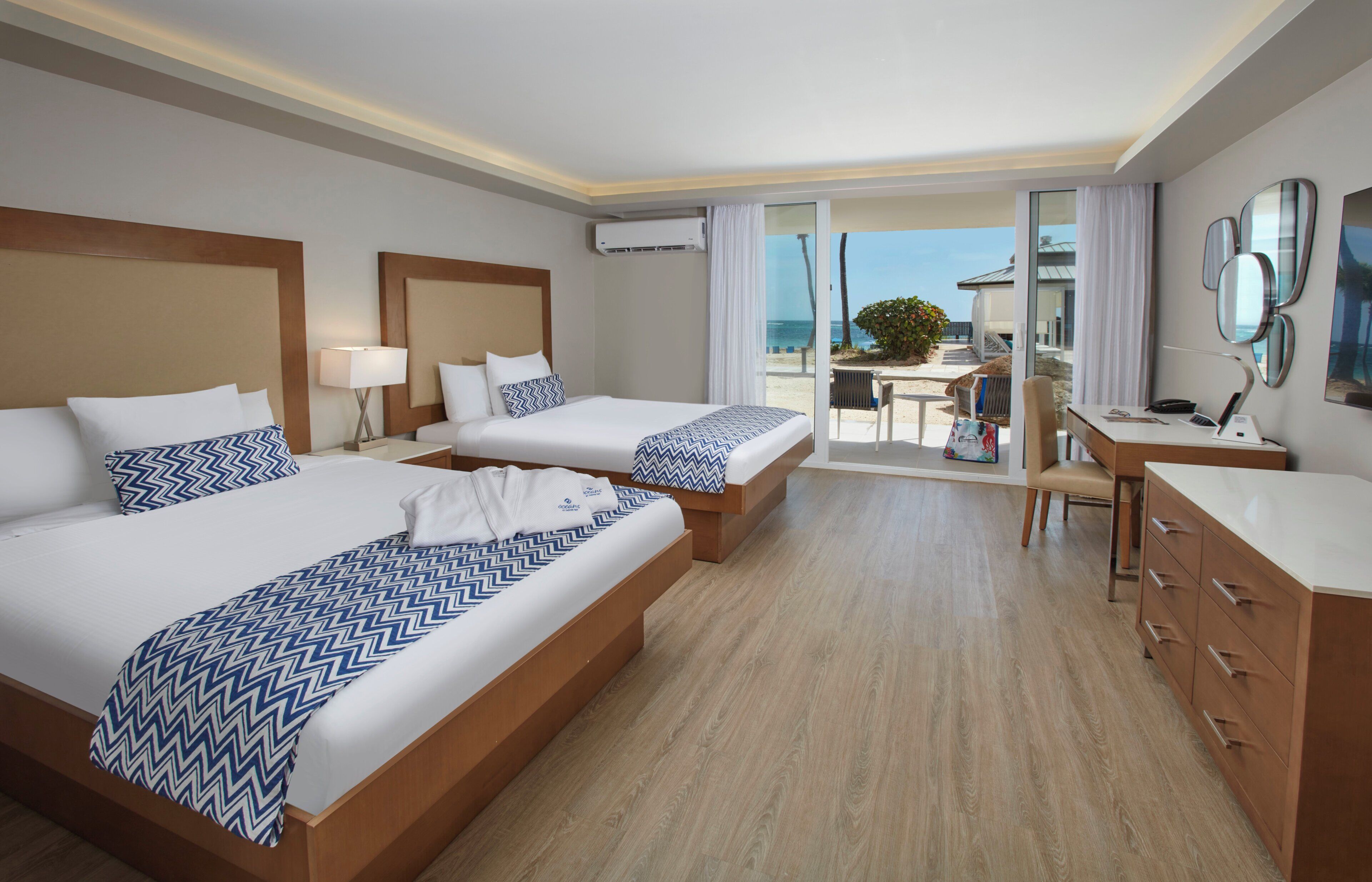 In-room safe, desk, laptop workspace, blackout curtains