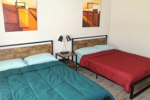4 bedrooms, iron/ironing board, travel cot, WiFi