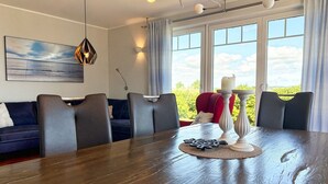 Unclassified image, 5 of 33, button - At the sailing harbor, terrace, garden, sea view - vacation home Boddentraum Morgenrot - (Gager)