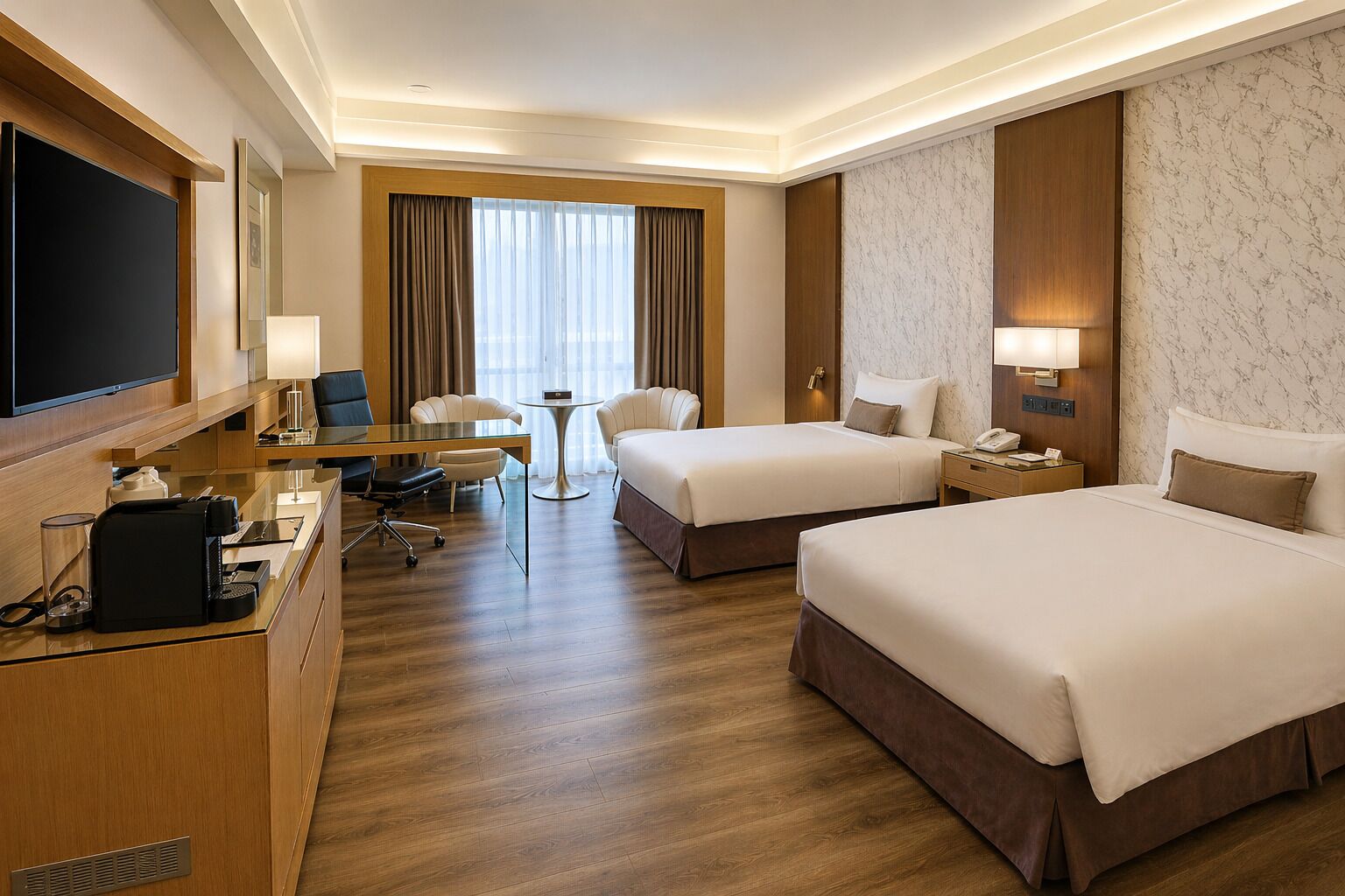 Superior Room, 2 Twin Beds | Down comforters, in-room safe, blackout drapes, soundproofing