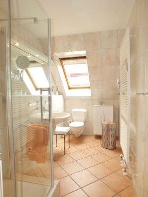 Shower, hair dryer